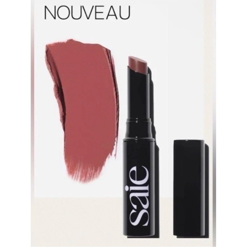 Saie Lip Blur Soft Matte Hydrating Lipstick Nouveau Dusty‎ Rose NIB